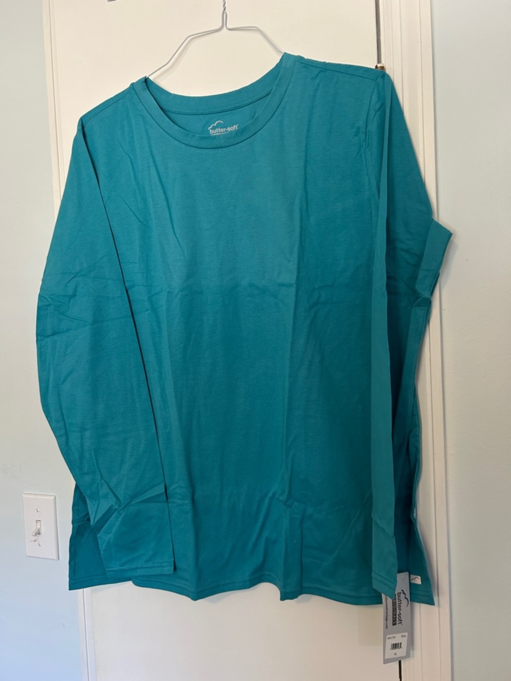Butter-Soft Teal Long Sleeve Tee